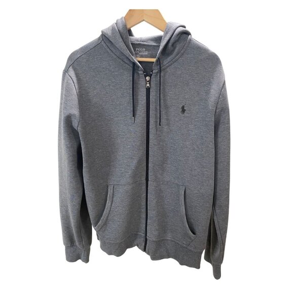 Men's POLO Ralph Lauren Gray Performance Full Zip Sweatshirt - Size L (EUC) - Picture 1 of 6